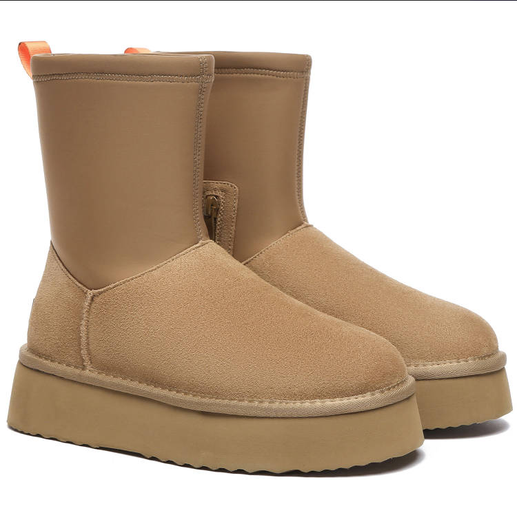 UGG BOOTS AUSTRALIA EVER AU Women Sheepskin Wool Zipper Decor