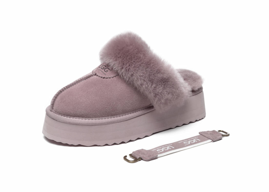 UGG BOOTS AUSTRALIA Australian Shepherd Women Sheepskin Waffle Platform AS2048