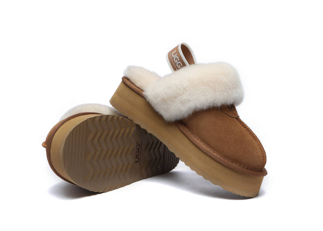 UGG BOOTS AUSTRALIA Australian Shepherd Women Sheepskin Waffle Platform AS2048