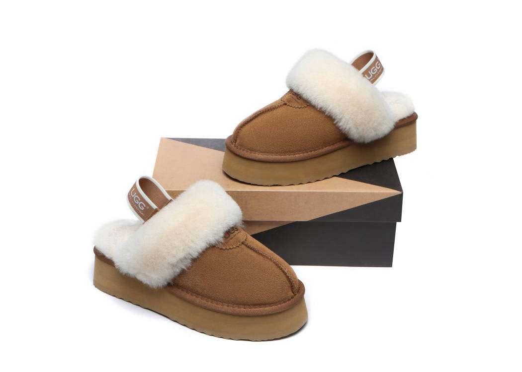 UGG BOOTS AUSTRALIA Australian Shepherd Women Sheepskin Waffle Platform AS2048