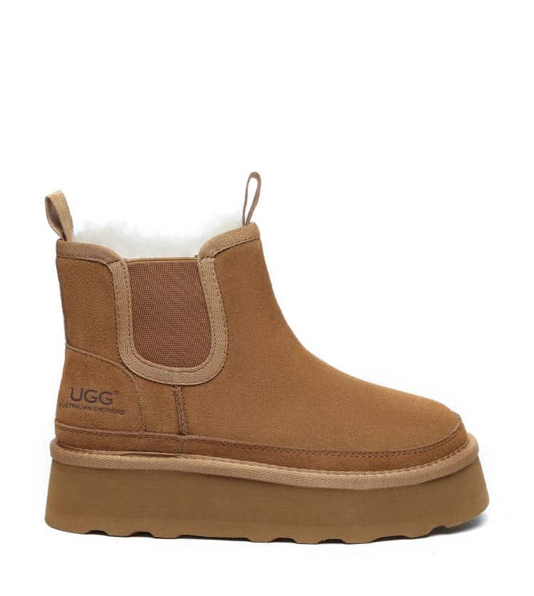 UGG BOOTS AUSTRALIA Australian Shepherd Sheepskin Chelsie Platform