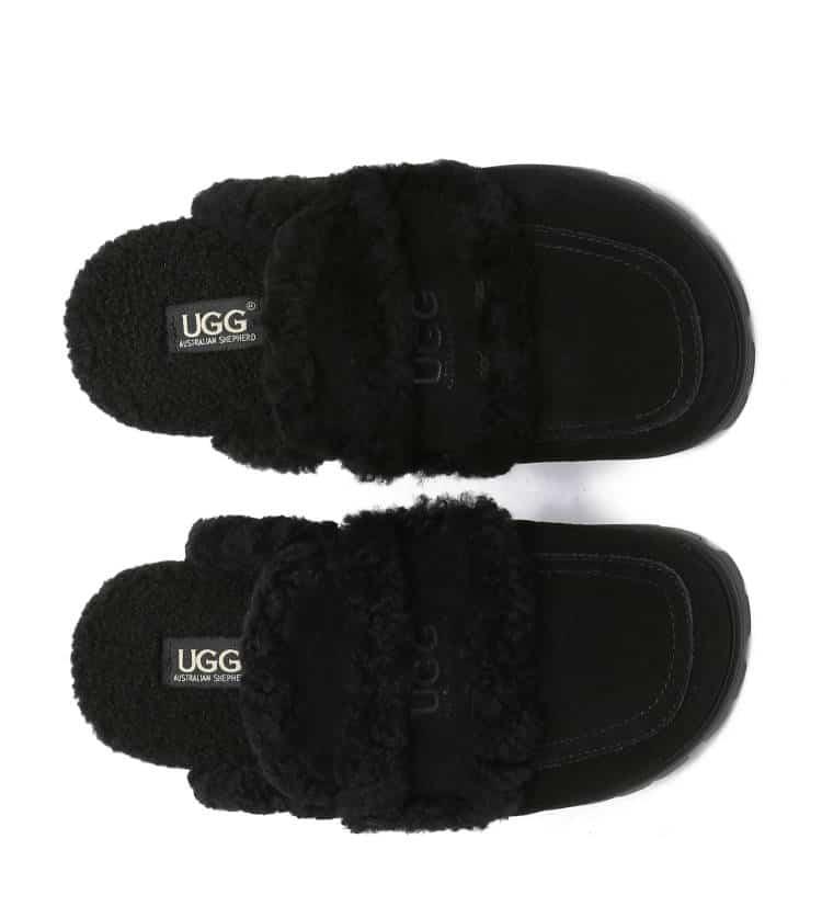 UGG BOOTS AUSTRALIA Australian Shepherd Women Sheepskin Wool Shearling Lined Slippers Remi