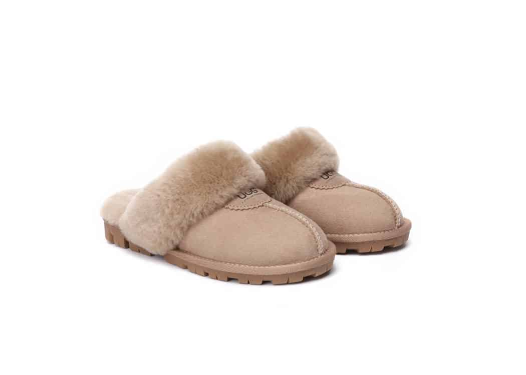 UGG BOOTS AUSTRALIA Australian Shepherd Women Sheepskin Waffle Slipper