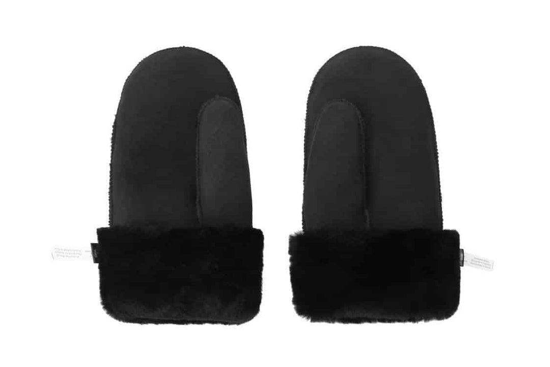 Fluffy Sheepskin Wool Mittens