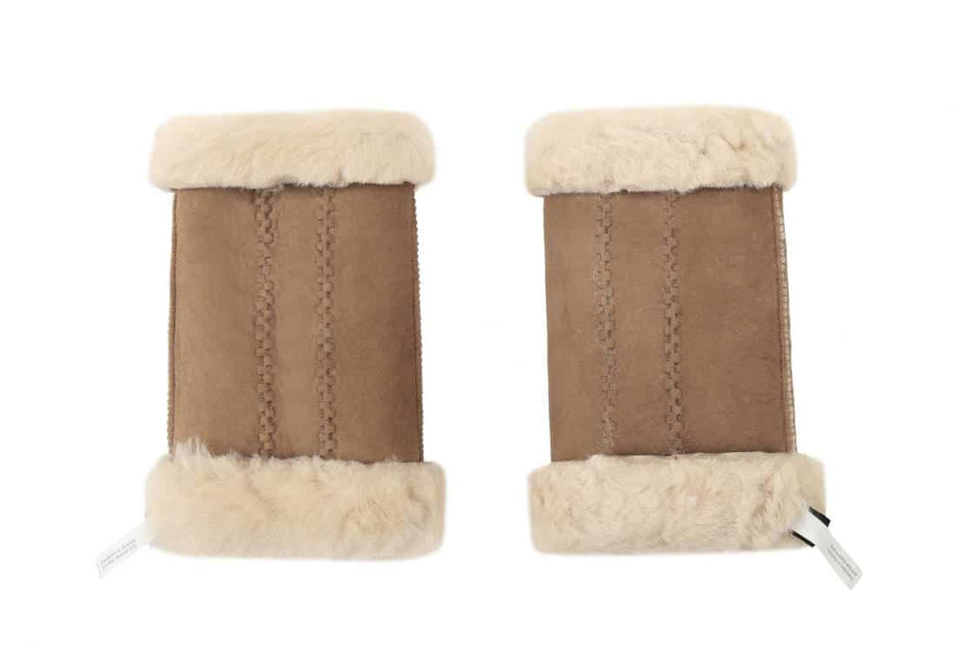 Fingerless Sheepskin Mittens