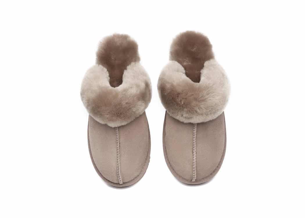 UGG BOOTS AUSTRALIA Australian Shepherd Women Sheepskin Suede Scuff Muffin