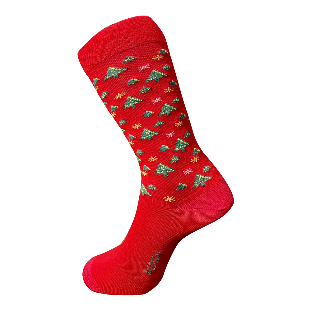 Humphrey Law 60% Fine Merino Wool Christmas Patterned Health Sock (Style 85C)