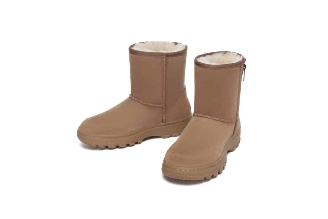 UGG BOOTS AUSTRALIA Australian Shepherd Sheepskin Women Zipper Short Outdoor