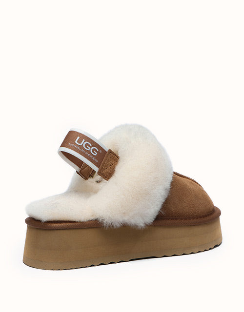 AUSTRALIAN SHEPHERD® Waffle Platform Slippers