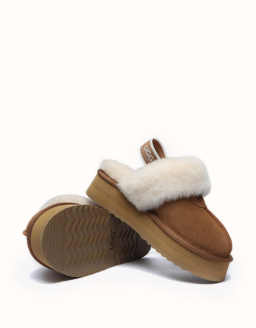 AUSTRALIAN SHEPHERD® Waffle Platform Slippers