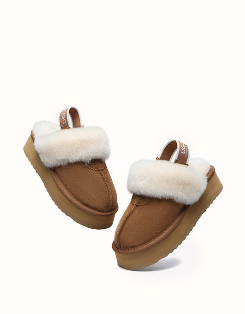 AUSTRALIAN SHEPHERD® Waffle Platform Slippers
