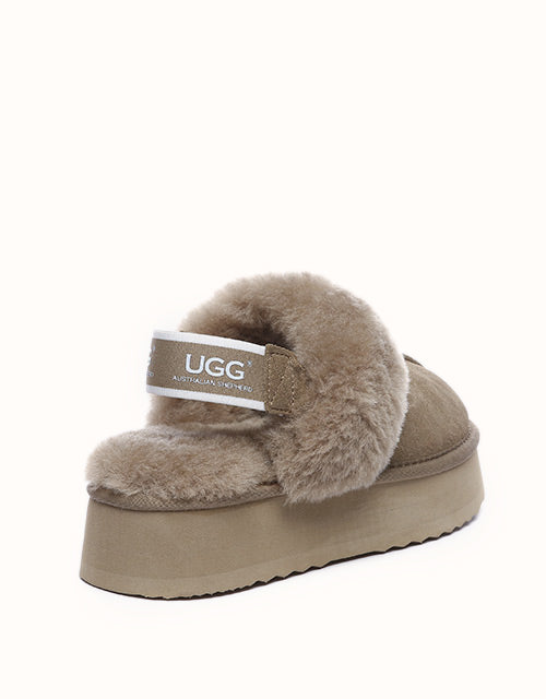 AUSTRALIAN SHEPHERD® Waffle Platform Slippers