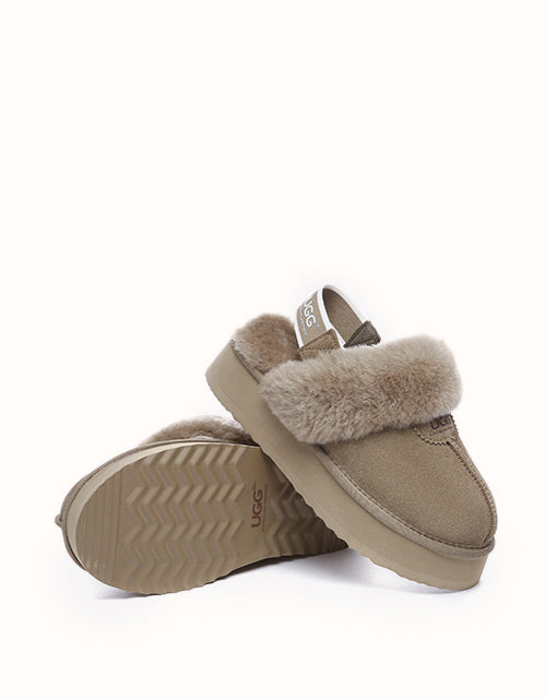 AUSTRALIAN SHEPHERD® Waffle Platform Slippers