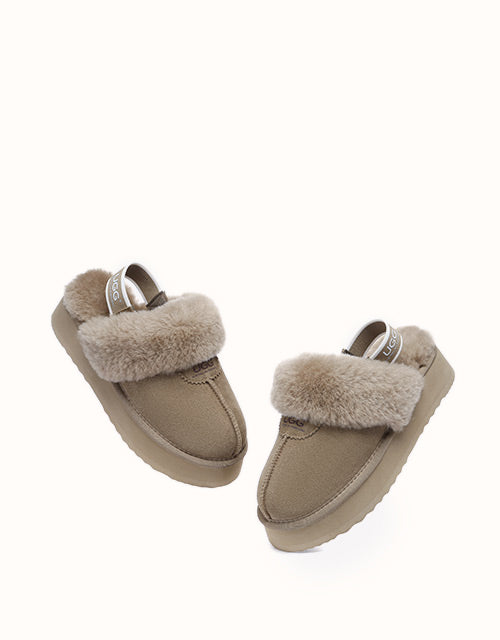 AUSTRALIAN SHEPHERD® Waffle Platform Slippers