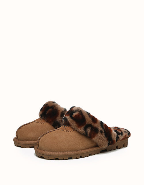 AUSTRALIAN SHEPHERD® Leopard Print Slippers