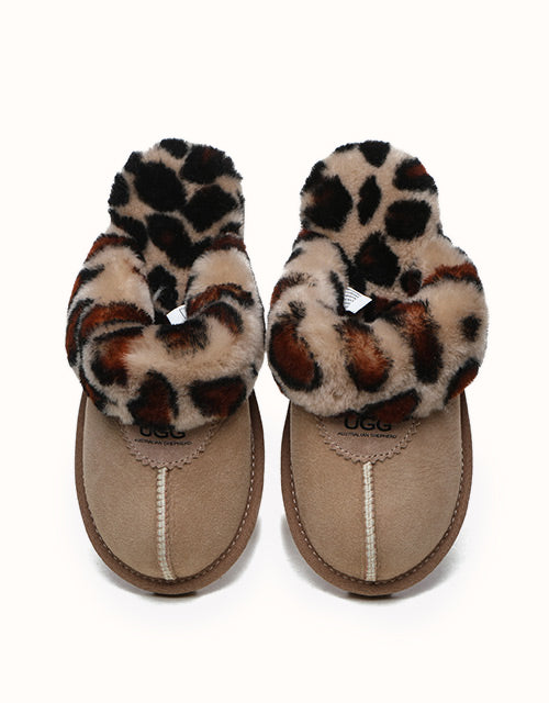 AUSTRALIAN SHEPHERD® Leopard Print Slippers