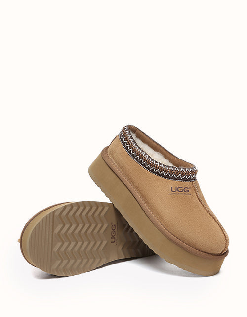 AUSTRALIAN SHEPHERD® Hippie Platform Slippers