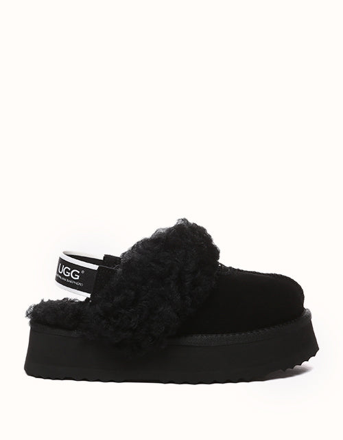 AUSTRALIAN SHEPHERD® Waffle Curly Platform Slippers