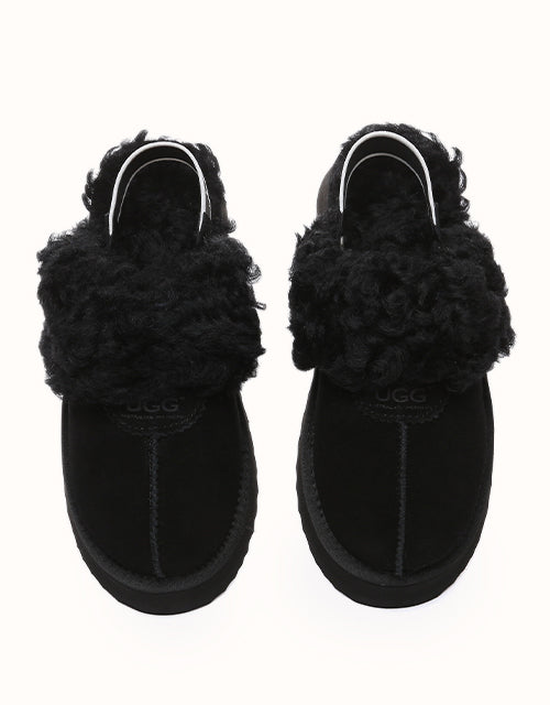 AUSTRALIAN SHEPHERD® Waffle Curly Platform Slippers