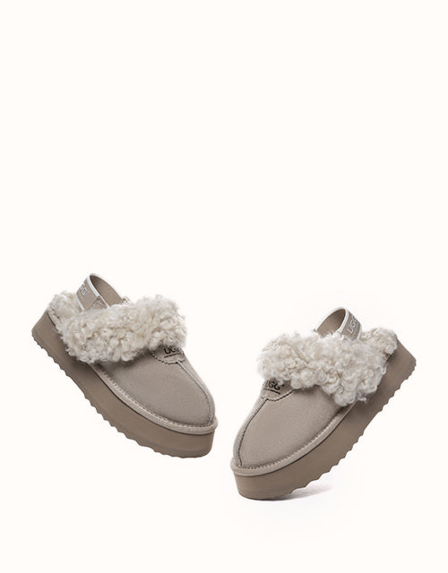 AUSTRALIAN SHEPHERD® Waffle Curly Platform Slippers