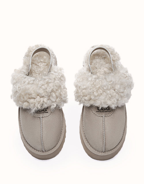 AUSTRALIAN SHEPHERD® Waffle Curly Platform Slippers