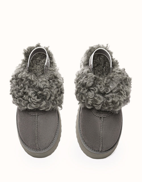 AUSTRALIAN SHEPHERD® Waffle Curly Platform Slippers