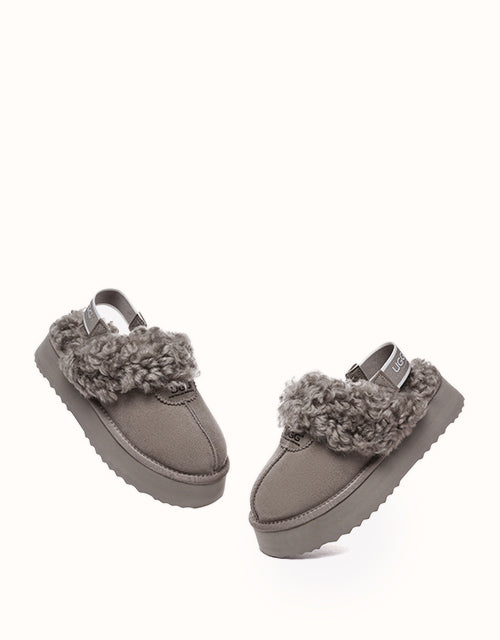 AUSTRALIAN SHEPHERD® Waffle Curly Platform Slippers