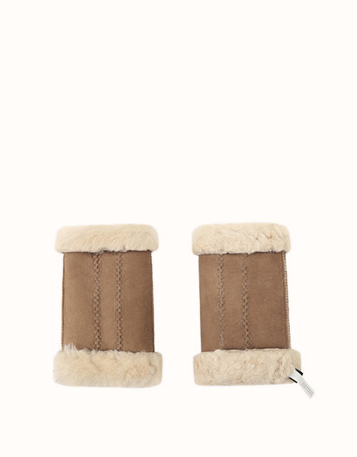 AUSTRALIAN SHEPHERD® Fingerless Sheepskin Mittens
