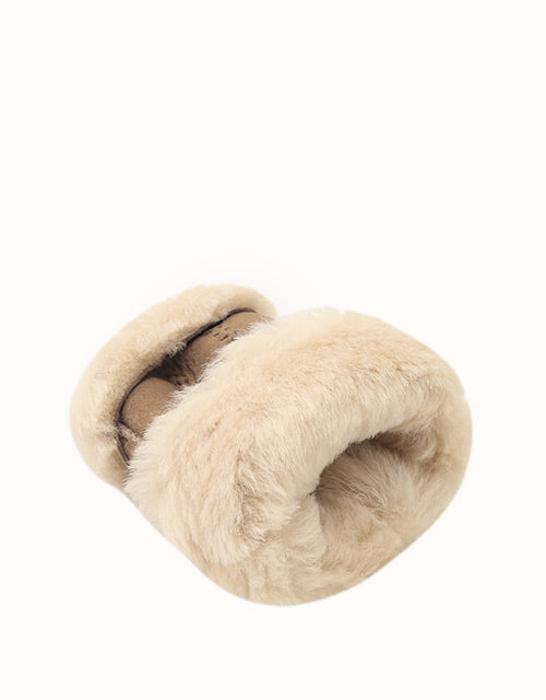 AUSTRALIAN SHEPHERD® Fingerless Sheepskin Mittens