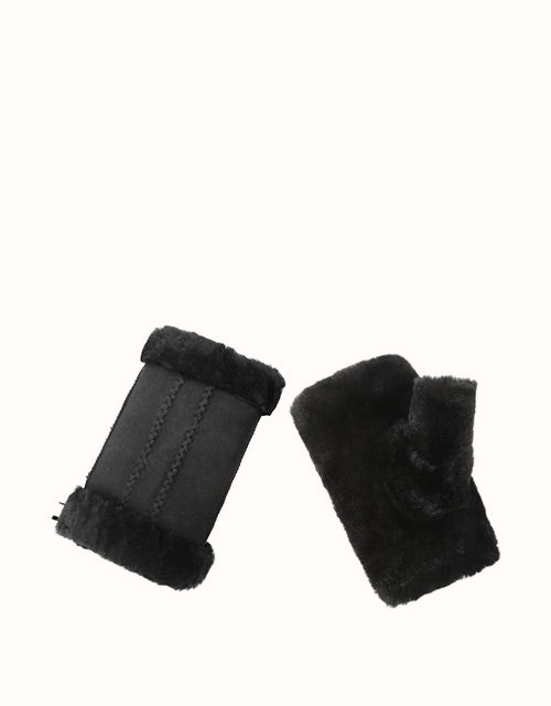 AUSTRALIAN SHEPHERD® Fingerless Sheepskin Mittens