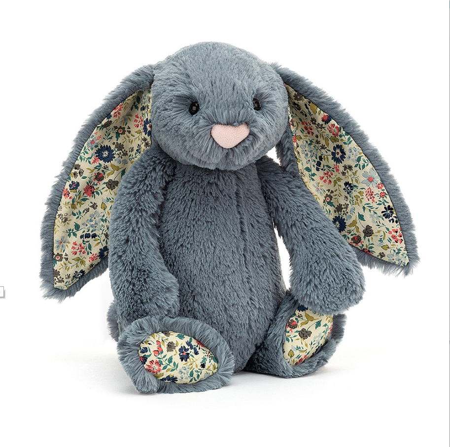 JELLYCAT BUNNY Blossom Dusky Blue Medium