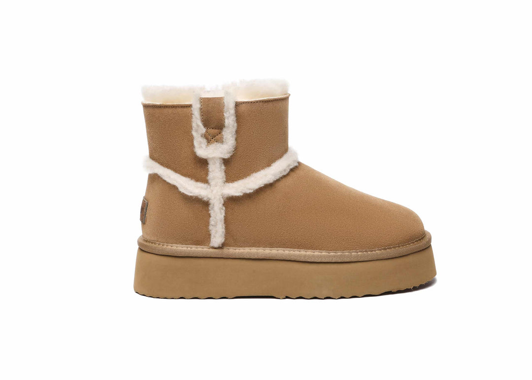 UGG BOOTS AUSTRALIA EVER AU Women Sheepskin Wool Shearling Lined