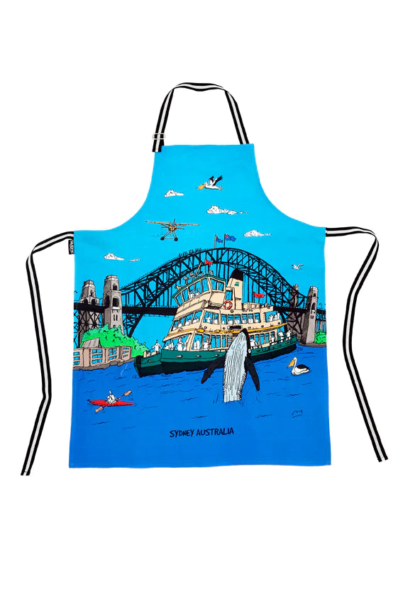 Cotton Apron: Sydney Harbour