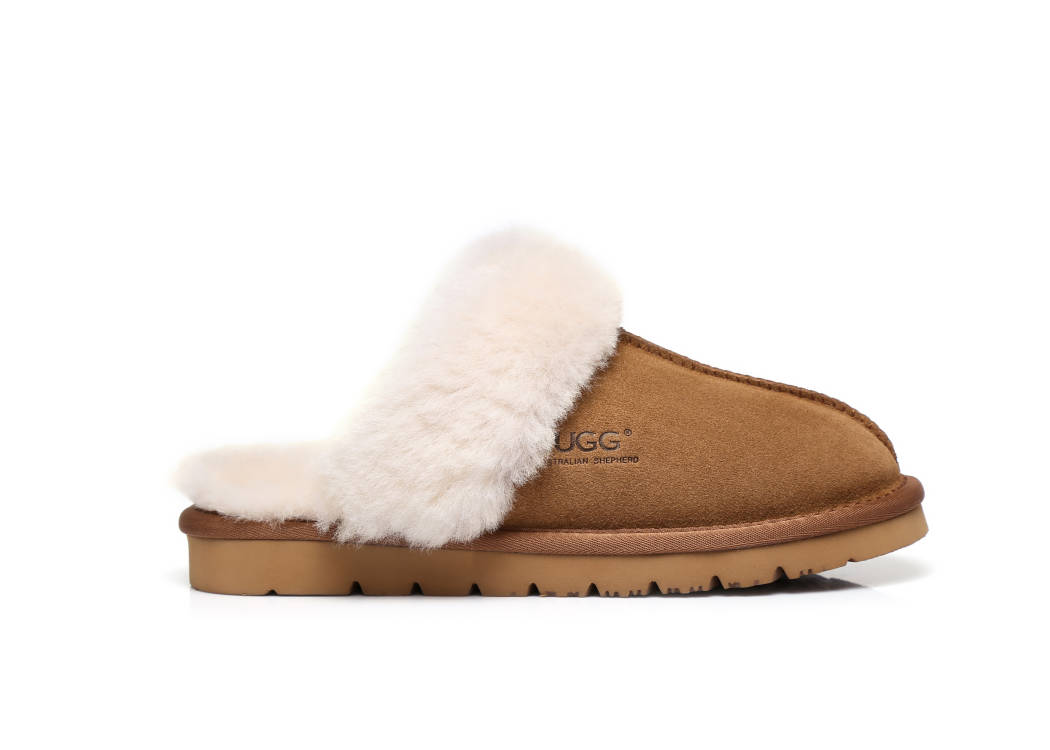 UGG BOOTS AUSTRALIA Australian Shepherd Women Sheepskin Muffin Slipper 15564