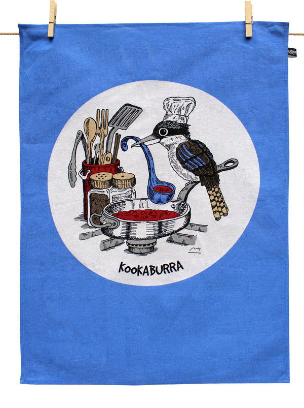 Kookaburra Tea Towel