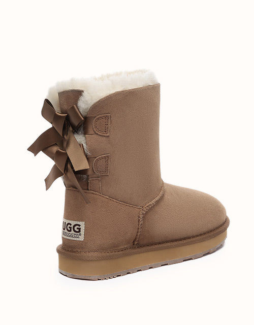 URBAN UGG® Short Back Bow Boots