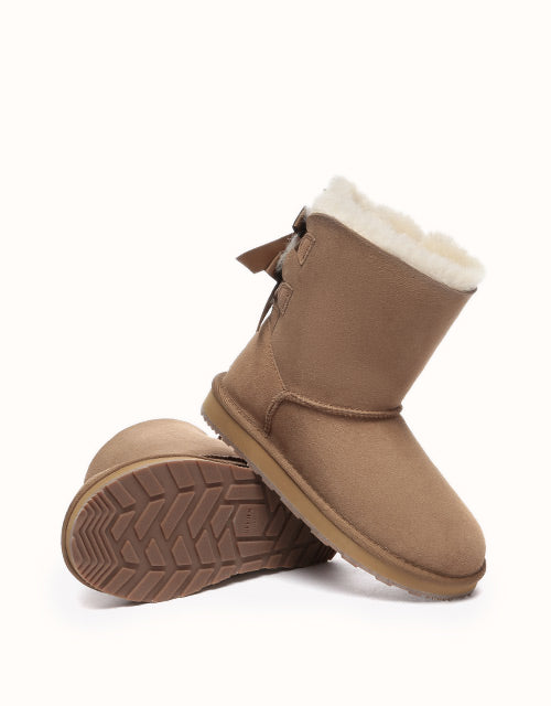 URBAN UGG® Short Back Bow Boots