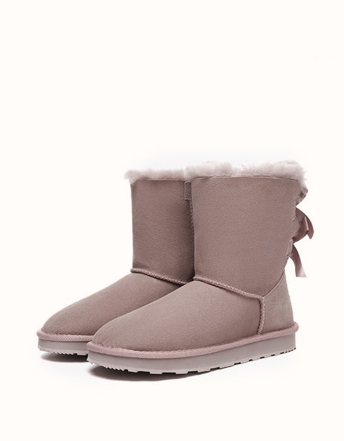 URBAN UGG® Short Back Bow Boots