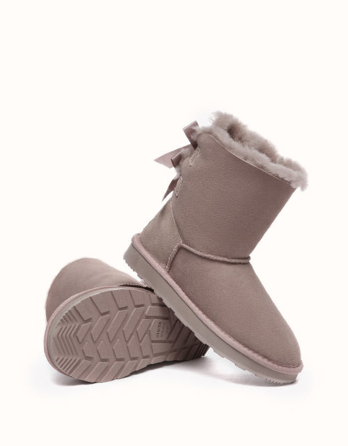 URBAN UGG® Short Back Bow Boots