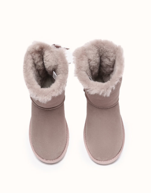 URBAN UGG® Short Back Bow Boots