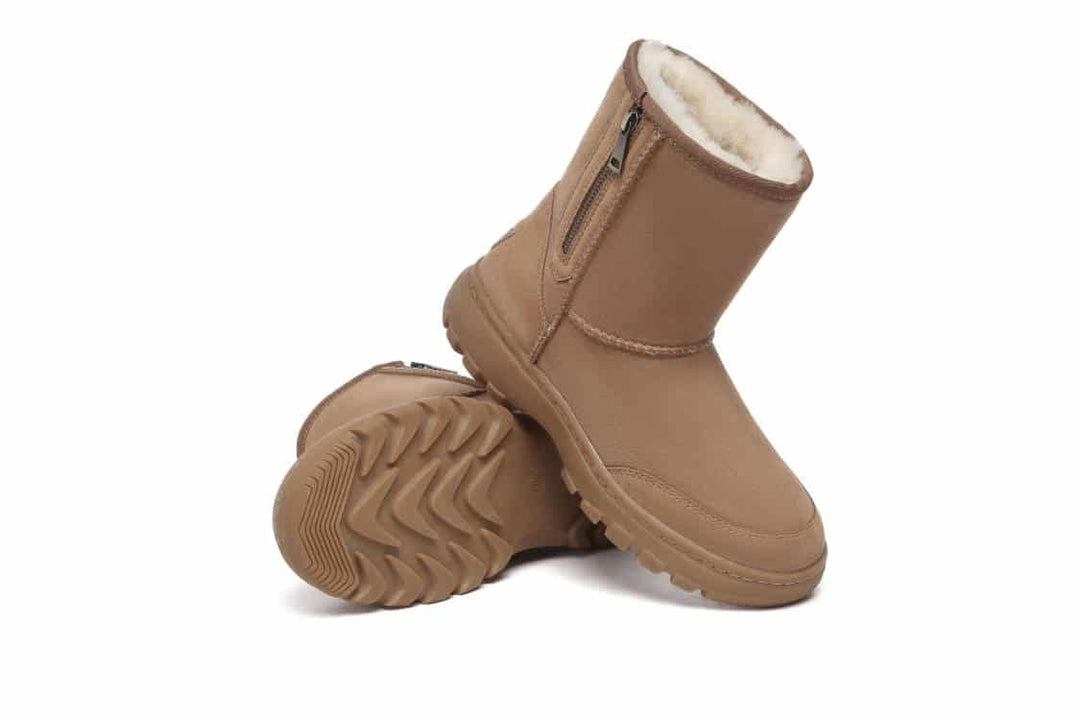 UGG BOOTS AUSTRALIA Australian Shepherd Sheepskin Women Zipper Short Outdoor