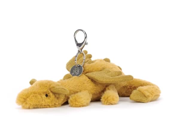 JELLYCAT Golden Dragon Bag Charm