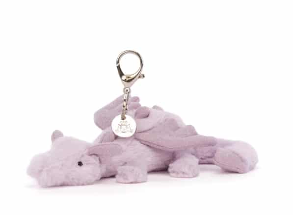 JELLYCAT Lavender Dragon Bag Charm