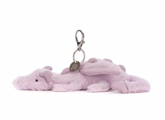 JELLYCAT Lavender Dragon Bag Charm