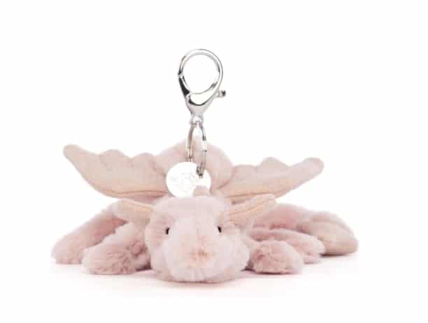 JELLYCAT Rose Dragon Bag Charm