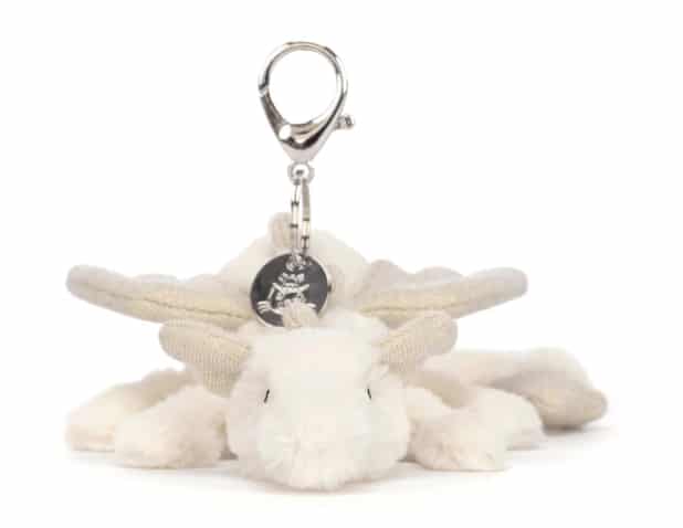 JELLYCAT Snow Dragon Bag Charm