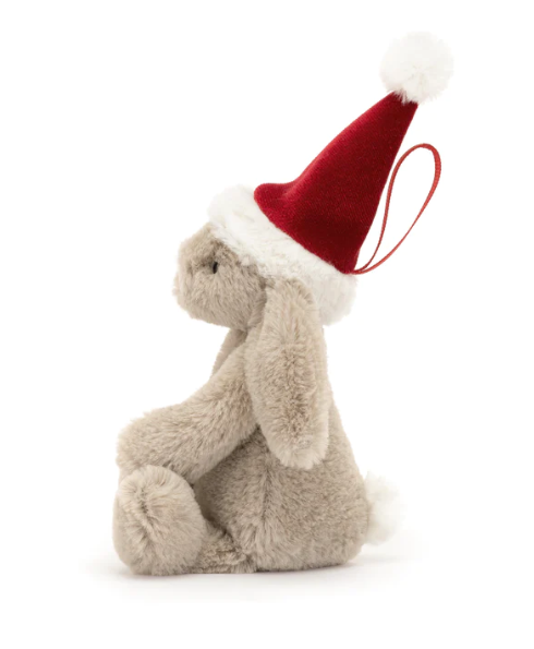 JELLYCAT Bashful Christmas Bunny Decoration