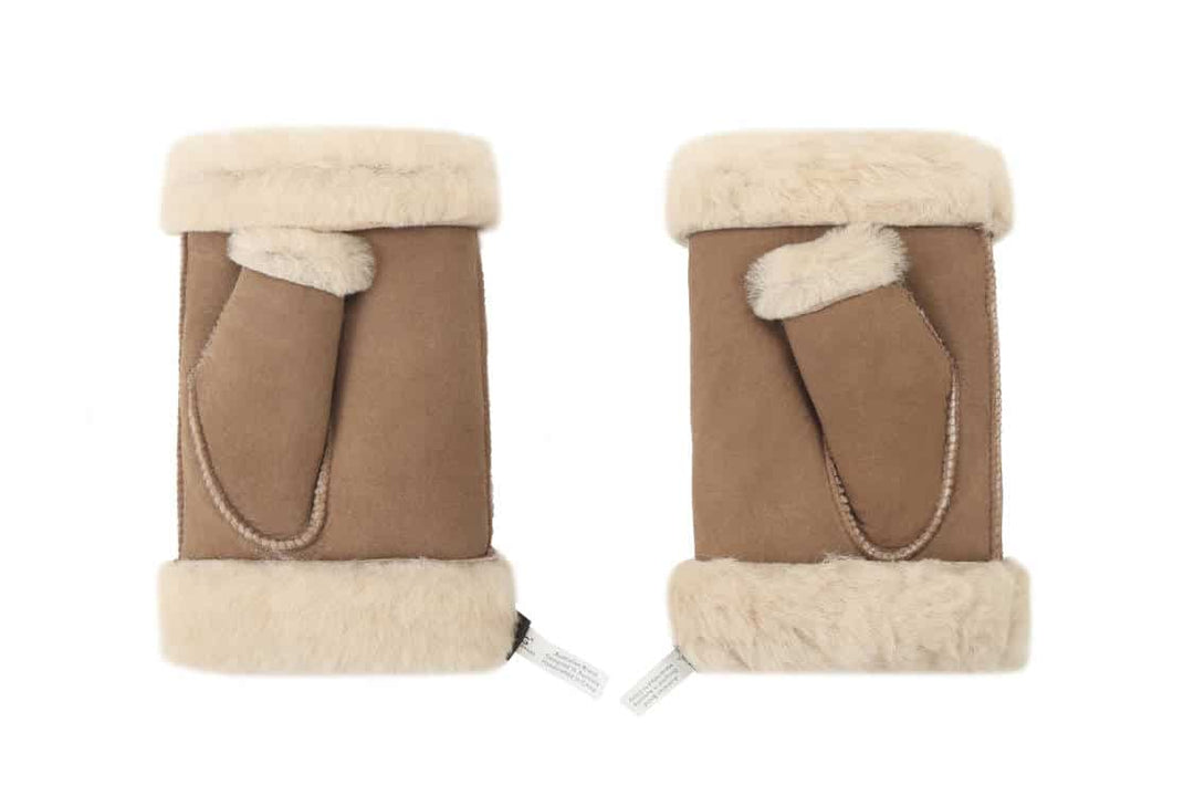 Fingerless Sheepskin Mittens