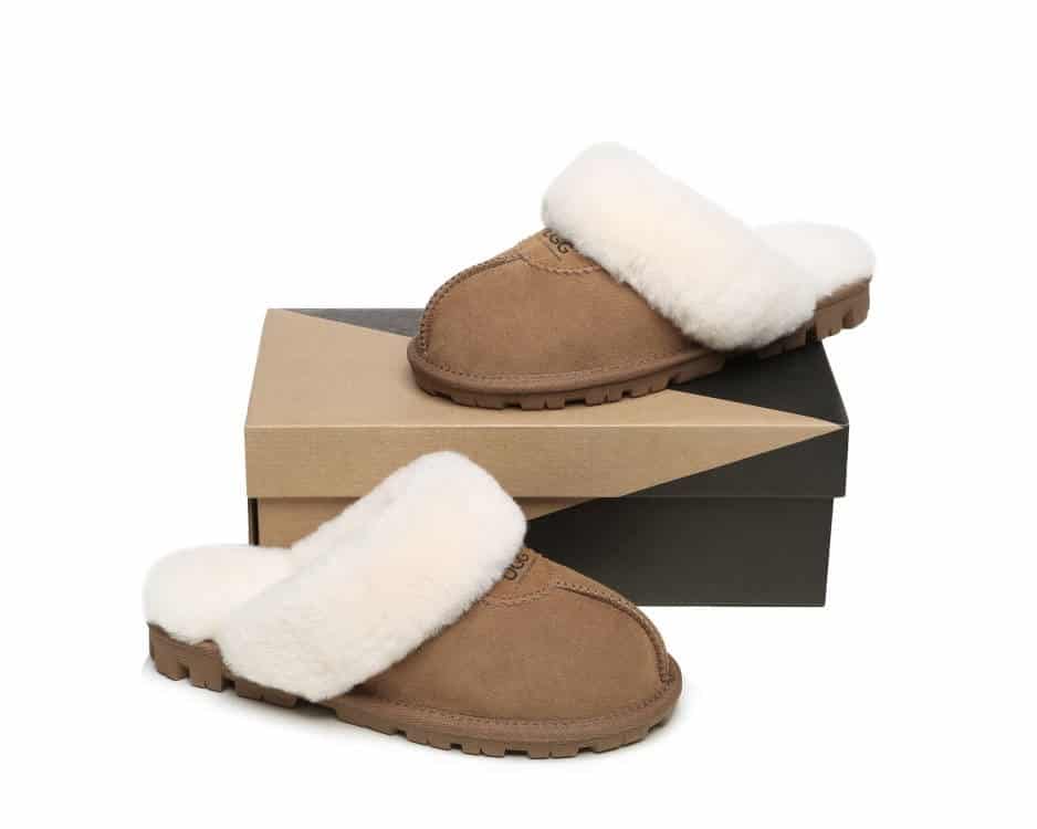 UGG BOOTS AUSTRALIA Australian Shepherd Women Sheepskin Waffle Slipper