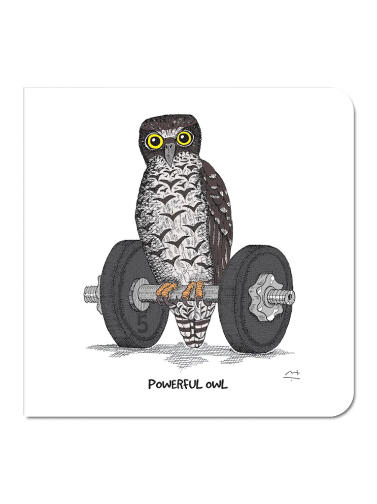 Powerful Owl Greeting Card